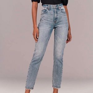Abercrombie high rise mom jeans